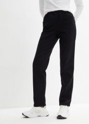 Dżinsy Straight (2 pary), mid waist, długie. Niebieskie jeansy bonprix, bez wzorów. Za 179.99 zł.
