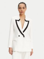 Maryley Marynarka 25EB189/43BN Biały Regular Fit. Białe marynarki i żakiety Maryley, l, bez wzorów, z syntetyku. Za 399.99 zł.
