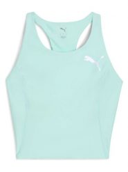 Puma Top "Raceday" w kolorze turkusowym do biegania rozmiar: L. Niebieskie koszulki sportowe Puma, bez wzorów, z materiału, bez ramiączek, do biegania. Za 139.87 zł.