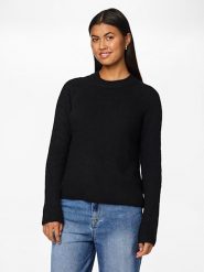 Pieces Sweter w kolorze czarnym rozmiar: S. Czarne swetry Pieces, s, bez wzorów, z wełny, bez ramiączek. Za 43.99 zł.