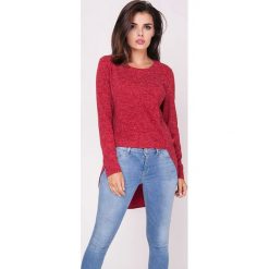 Sweter w kolorze czerwonym. Czerwone swetry Jesienny butik, xs, bez wzorów, bez ramiączek. W wyprzedaży za 92.95 zł.