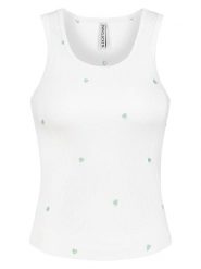 Eight2Nine Top w kolorze biało-zielonym rozmiar: XS. Białe koszulki sportowe Eight2Nine, bez wzorów, prążkowane, bez ramiączek. Za 37.21 zł.