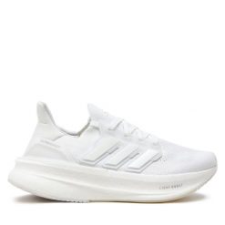 Buty do biegania adidas. Białe obuwie sportowe Adidas, bez zapięcia, do biegania. Za 849.99 zł.