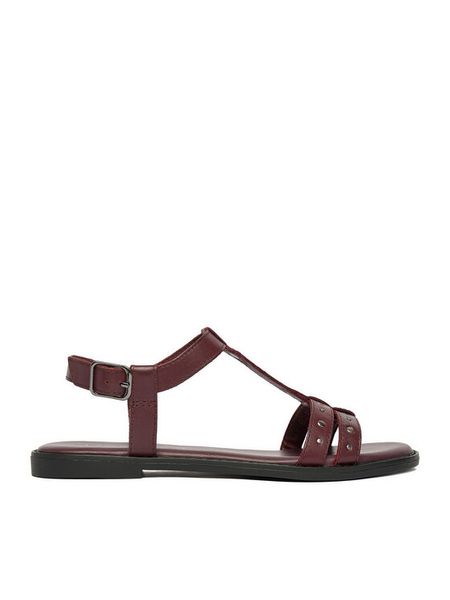Lasocki Sandały CEO-RST-5551-03 Bordowy. Czerwone sandały Lasocki, bez wzorów, ze skóry, bez obcasa, na płaskiej podeszwie, bez zapięcia. Za 159.99 zł.