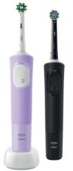 Szczoteczka rotacyjna Oral-B Vitality Pro D103 Duo czarny/fioletowy. Szczoteczki elektryczne ORAL-B. Za 179.90 zł.
