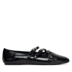 Baleriny MICHAEL Michael Kors. Czarne baleriny MICHAEL Michael Kors, bez wzorów, bez obcasa. Za 669.99 zł.