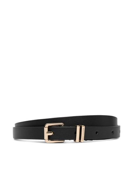 Tommy Hilfiger Pasek Th Square 1.5 AW0AW18693 Czarny. Czarne paski TOMMY HILFIGER, bez wzorów, ze skóry. Za 189.99 zł.