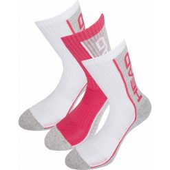 Damskie skarpetki sportowe - 3 pary z bawełny oddychającej. Czarne skarpety Head, bez wzorów, z bawełny. Za 70.99 zł.