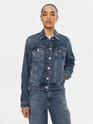 Tommy Jeans Kurtka jeansowa Classic DW0DW19781 Niebieski Regular Fit. Niebieskie kurtki Tommy Jeans, l, bez wzorów, z bawełny, bez kaptura. Za 379.99 zł.