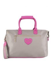 Juicy Couture Torba weekendowa BIJXT2545WPJ Beżowy. Brązowe torby podróżne Juicy Couture, bez wzorów, z materiału. Za 309.99 zł.