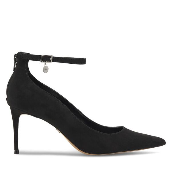Szpilki Nine West. Czarne szpilki Nine West, bez wzorów, bez obcasa, na szpilce, bez zapięcia. Za 184.99 zł.