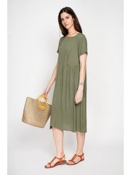 Le Jardin du Lin Sukienka w kolorze khaki rozmiar: 38. Brązowe sukienki Le jardin du lin, na co dzień, bez wzorów, klasyczne, bez kołnierzyka, bez ramiączek, midi, proste. Za 209.95 zł.