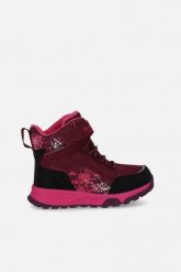 Buty zimowe. Czerwone kozaki LEMON, na zimę, z materiału, bez obcasa, bez zapięcia. W wyprzedaży za 99.90 zł.