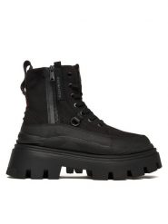 Palladium Botki Pallasquad Zip Tx 99532-008-M Czarny. Czarne botki Palladium, bez wzorów, z materiału, bez obcasa, na płaskiej podeszwie, bez zapięcia. Za 389.99 zł.