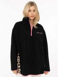 Zwillingsherz Bluza polarowa "Leo" w kolorze czarnym rozmiar: XXL. Czarne bluzy sportowe Zwillingsherz, xxl, bez wzorów, z polaru, bez kaptura. Za 150.45 zł.