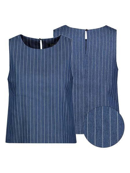 Sublevel Top w kolorze niebieskim rozmiar: M. Niebieskie topy Sublevel, m, bez wzorów, z bawełny, bez kołnierzyka, bez ramiączek. Za 127.35 zł.
