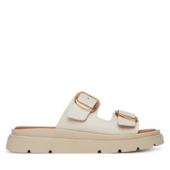 Klapki Tamaris. Brązowe klapki Tamaris, bez wzorów, bez obcasa. Za 299.99 zł.