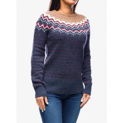 Sweter damski Fjallraven Ovik Knit Sweater. Niebieskie swetry Fjällräven, m, bez wzorów, bez ramiączek. Za 739.99 zł.