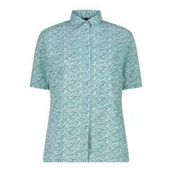 Koszula damska turystyczne CMP 33S5656. Niebieskie koszule CMP, s, bez wzorów, sportowe, bez kołnierzyka, bez ramiączek. Za 257.50 zł.