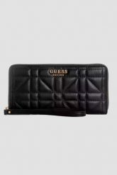 GUESS Czarny portfel Eco Brenton. Czarne portfele Guess, z aplikacjami. W wyprzedaży za 150.99 zł.