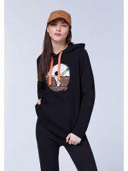 Chiemsee Bluza "Zwiko" w kolorze czarnym rozmiar: L. Czarne bluzy Chiemsee, l, bez wzorów, z kapturem. Za 131.43 zł.