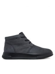 ECCO Botki Move 223833 02001 Szary. Szare botki ecco, bez wzorów, z nubiku, bez obcasa, na płaskiej podeszwie, bez zapięcia. Za 599.99 zł.