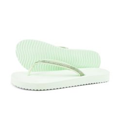 Japonki basenowe damskie Flip Flop. Zielone klapki Flip Flop, bez wzorów, bez obcasa. Za 92.00 zł.