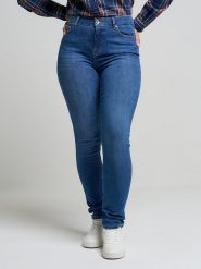 BIG STAR Dżinsy "Katrina" - Slim fit - w kolorze niebieskim rozmiar: W30/L34. Niebieskie jeansy Big Star, l, z aplikacjami, z podwyższonym stanem. Za 137.10 zł.