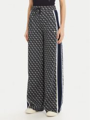 Guess Spodnie dresowe V5RB03 KCO90 Czarny Palazzo Fit. Czarne spodnie dresowe Guess, l, z aplikacjami, z dresówki. Za 399.99 zł.