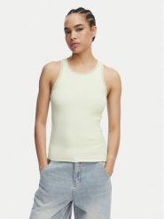 BOSS Top C_Eplie 50553479 Zielony Slim Fit. Zielone topy Boss, l, bez wzorów, z bawełny, bez kołnierzyka, bez ramiączek. Za 279.99 zł.