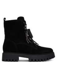 Guess Trapery FLFFIZ SUE10 Czarny. Czarne trapery i śniegowce Guess, ze skóry. Za 674.99 zł.
