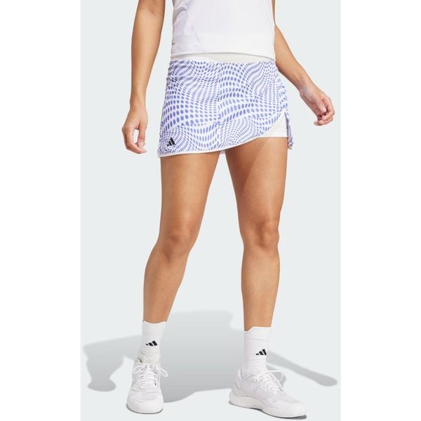 Spódnica damskie adidas Club Graphic Skirt. Niebieskie koszulki sportowe Adidas, bez wzorów, z poliesteru, bez ramiączek. Za 190.00 zł.