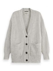 Scotch & Soda Kardigan w kolorze jasnoszarym rozmiar: M. Szare kardigany Scotch & Soda, m, bez wzorów, z wełny. Za 237.73 zł.