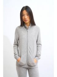 AUTHENTIC CASHMERE Kaszmirowy kardigan "Thalun" w kolorze jasnoszarym rozmiar: S. Szare kardigany AUTHENTIC CASHMERE, s, bez wzorów, z kaszmiru. Za 413.99 zł.