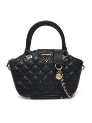 Guess Torebka HWQG87 48760 Czarny. Czarne torebki klasyczne Guess, z aplikacjami, ze skóry, bez dodatków. Za 319.99 zł.