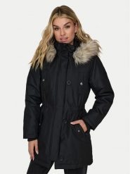 ONLY Parka Iris 15304625 Czarny Regular Fit. Czarne parki Only, xs, z syntetyku, bez kaptura. Za 349.99 zł.