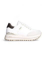 Liu Jo Skórzane sneakersy w kolorze białym rozmiar: 40. Białe trampki Liu Jo, bez wzorów, z materiału, bez zapięcia. Za 468.45 zł.