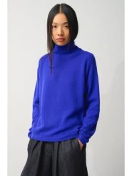 AUTHENTIC CASHMERE Kaszmirowy sweter "Cheviot" w kolorze niebieskim rozmiar: M. Niebieskie golfy AUTHENTIC CASHMERE, m, bez wzorów, z kaszmiru, bez ramiączek. Za 336.61 zł.