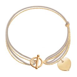 Bransoletka Nessa. Brązowe bransoletki Lilou, pozłacane. Za 207.00 zł.