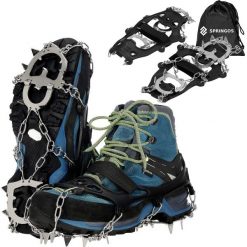 Raczki na buty turystyczne Springos stalowe. Szare trekkingi SPRINGOS, trekkingowe. Za 42.99 zł.