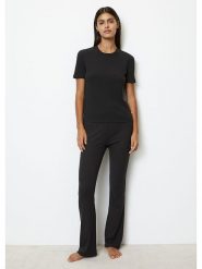 Marc O´Polo Koszulka w kolorze czarnym rozmiar: L. Czarne bluzki l, bez wzorów, z bawełny, bez kołnierzyka, bez ramiączek. Za 84.21 zł.