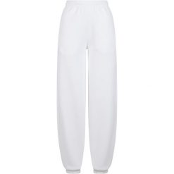 Damskie spodnie dresowe Urban Classics. Białe spodnie dresowe Urban Classics, bez wzorów, z dresówki. Za 206.00 zł.
