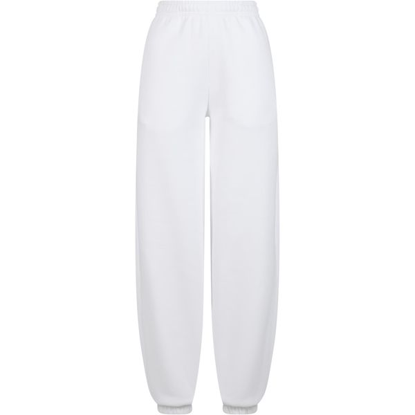 Damskie spodnie dresowe Urban Classics. Białe spodnie dresowe Urban Classics, bez wzorów, z dresówki. Za 214.00 zł.