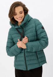 Pikowana kurtka J-NORDIC. Zielone kurtki sportowe Volcano, na zimę, l, bez wzorów, z materiału, bez kaptura. Za 299.99 zł.