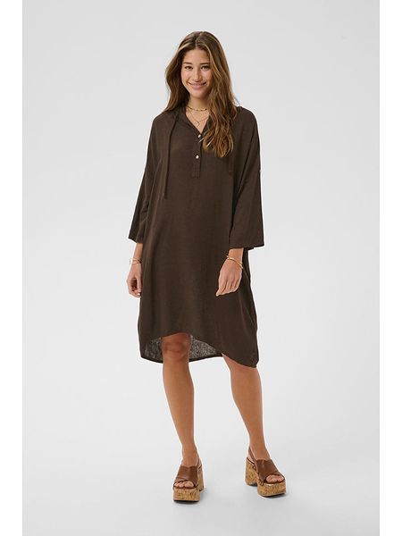 Cream Sukienka w kolorze brązowym rozmiar: S/M. Brązowe sukienki Cream, m, bez wzorów, bez kołnierzyka, bez ramiączek, midi. Za 179.95 zł.