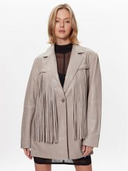 Gestuz Marynarka Avivagz 10906967 Szary Regular Fit. Szare marynarki i żakiety Gestuz, l, bez wzorów, ze skóry. Za 2,019.00 zł.