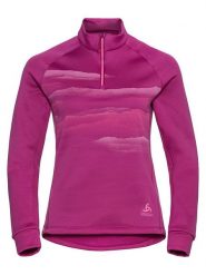 Odlo Bluza polarowa "Berra Graphic" w kolorze różowym rozmiar: S. Różowe bluzy Odlo, s, bez wzorów, z materiału, bez kaptura. Za 233.33 zł.