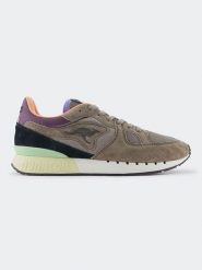 Kangaroos Skórzane sneakersy "Coil R1" w kolorze jasnobrązowym rozmiar: 46. Brązowe trampki KangaROOS, bez wzorów, z materiału, bez zapięcia. Za 217.99 zł.