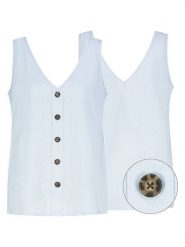 Eight2Nine Top w kolorze błękitnym rozmiar: M. Niebieskie topy Eight2Nine, m, bez wzorów, bez kołnierzyka, bez ramiączek. Za 82.99 zł.