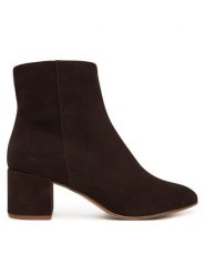 HÖGL Botki Daydream 0-134102-8600 Brązowy. Brązowe botki Högl, bez wzorów, ze skóry, bez obcasa, na słupku, bez zapięcia. Za 749.99 zł.